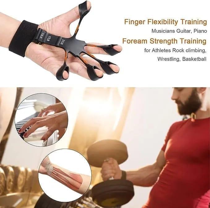 Improve Finger Strength with Premium Silicone Finger Gripper – Ideal for Musicians & Athletes