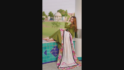 Arzo Odhni  | Women's Silk Dupatta | Printed Stitched Dupatta Online